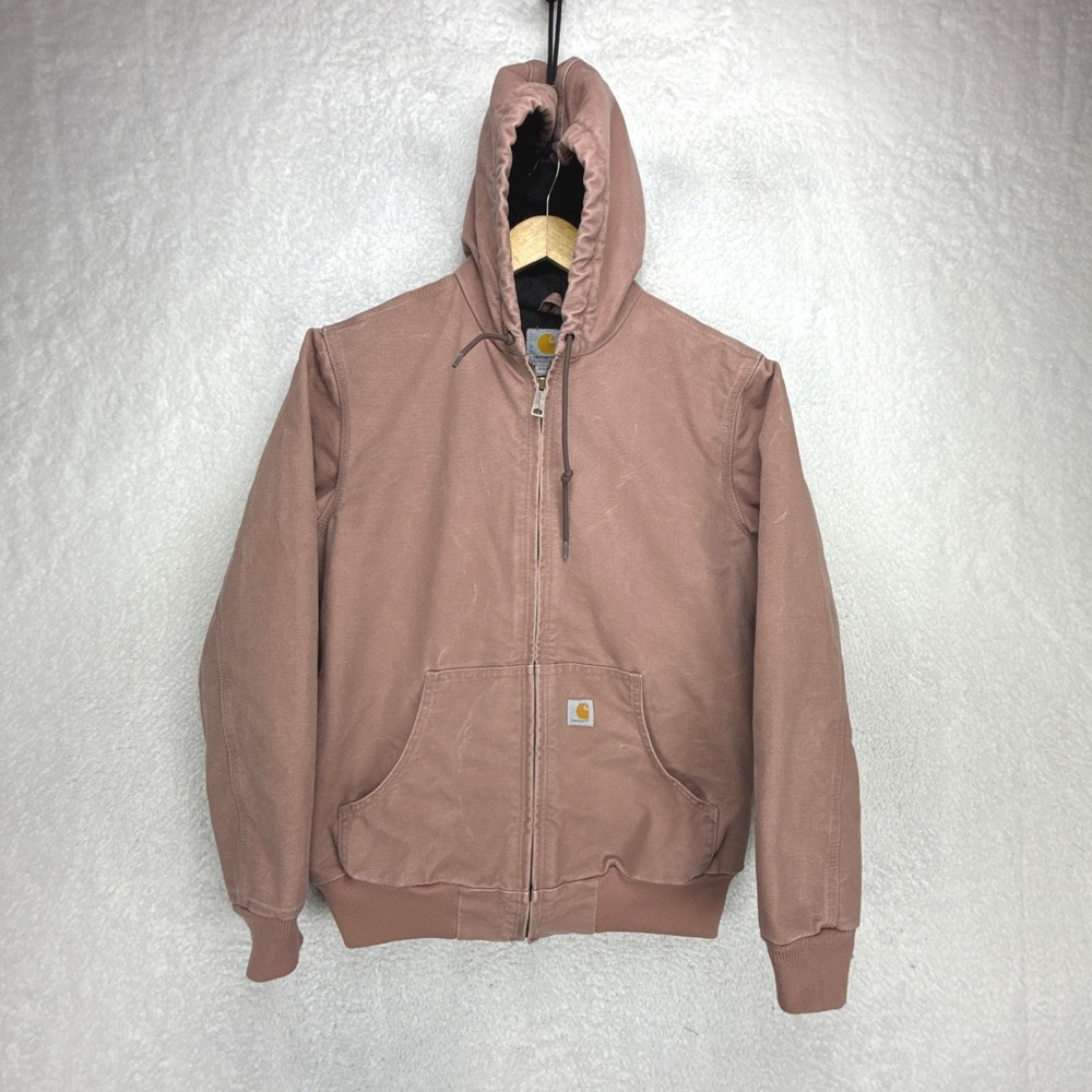Carhartt Quilt Lined Jacket Womens Small WJ130 667 Burlwood Pink